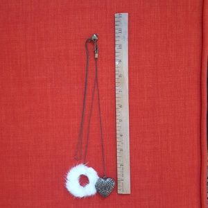 Antique Metal Zipper Necklace - (N9)